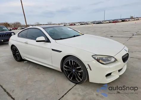 2015 BMW 650 I z USA, uszkodzony, nr VIN WBAYM9C57FD248442